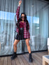 Shorts with Pleats + Double Belt J72 - BLACK PRE-ORDER